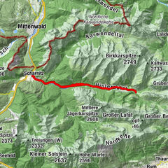 Scharnitz zur Kastenalm/ Isar-Ursprung Rundtour