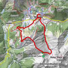 Hönig-Gipfelweg von Berwang