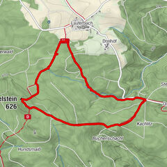 Zum dunkelstein  über Lauterbach  zum musterkreuz