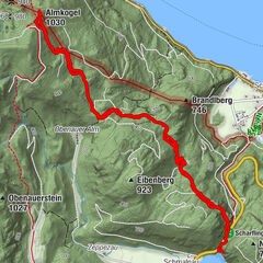 OÖ Almkogel (Scharflingerhöhe) 619-1027m