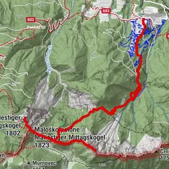 Mallestiger Mittagskogel und Schwarzkogel