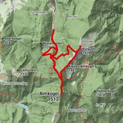 Burgspitz - Kl.Almkogel - Brunnbacheck - Almkogel