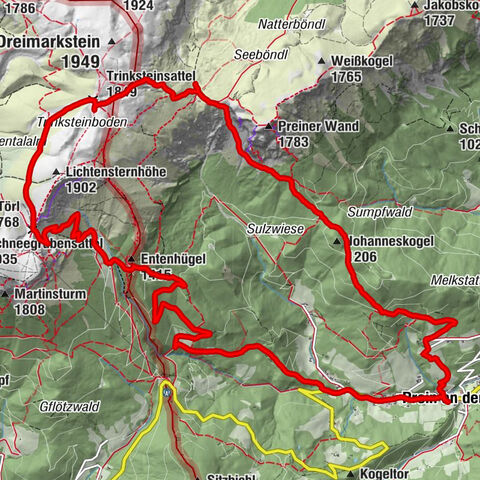 Prein Trinkssteinsattel Rax, Niederösterreich/Österreich
