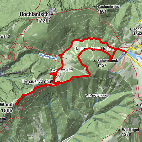 Rote Wand über die Teichalm