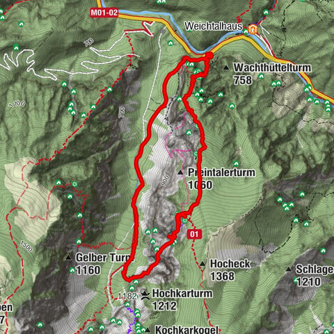Reichenau an der Rax, Lower Austria/Austria teufelsbrückensteig