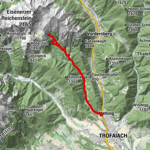 Hafning, Hirnalm, Krumpenwasserfall