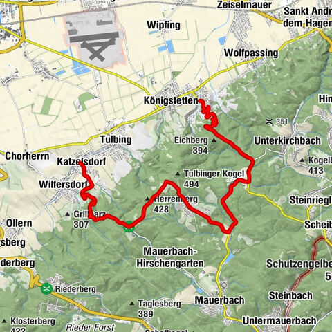 Königstetten, tublinger kogel katzrndorf