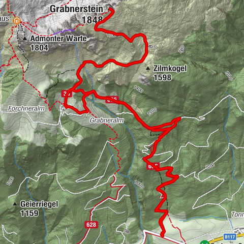 Grabnerstein mit Schneeschuhen