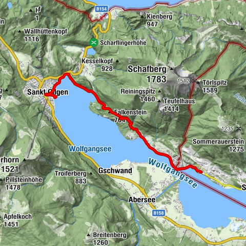 St. Wolfgang - Falkenstein - St. Gilgen