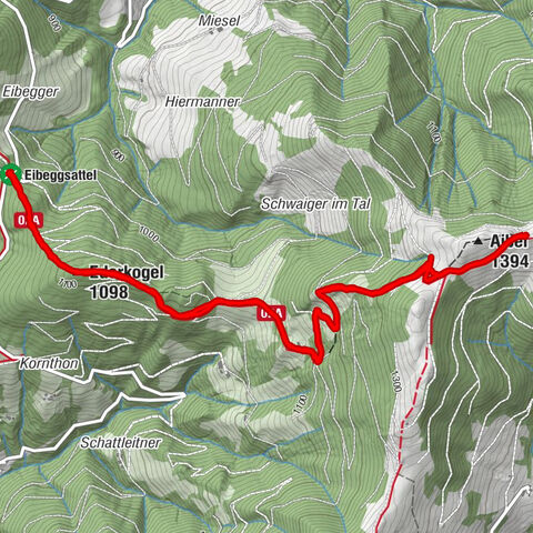 Aibel - Eibeggsattel, Kindberg, Steiermark/Österreich