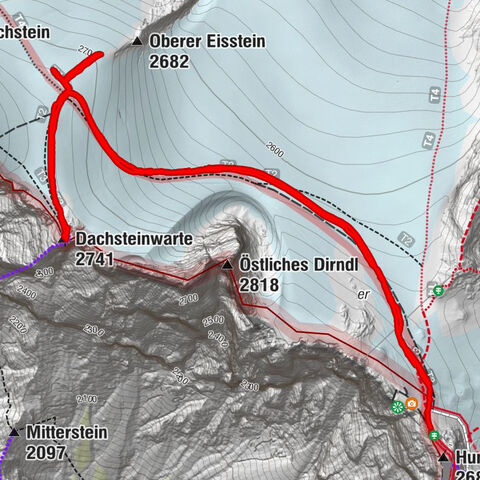 Dachstein bis Seenthalerhütte