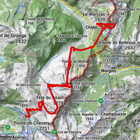 Châtel, Auvergne-Rhone-Alpen/Frankreich