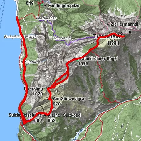 Traunstein über Naturfreunde