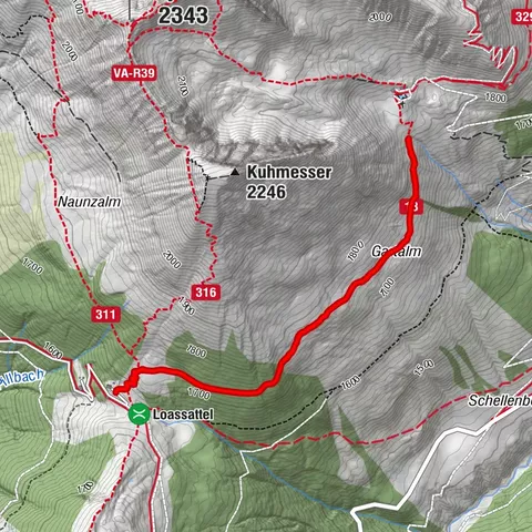 Wanderung Richtung Gartalm