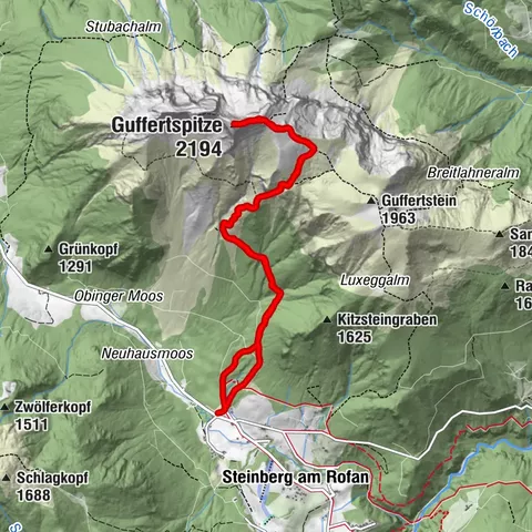 Steinberg am Rofan, Guffertspitz