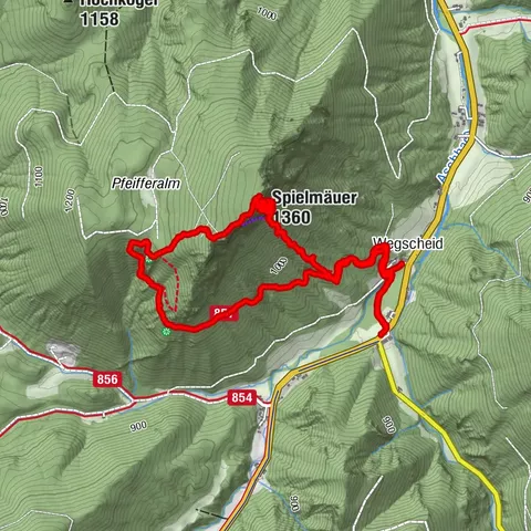 Spielmäuer, Kirchbogensteig