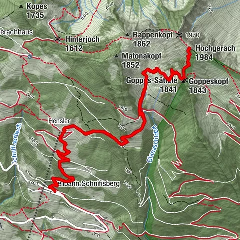 2023-01-02 09:10 Dünserberg - Hochgerach 1985m