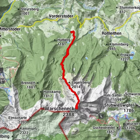 Warscheneck 2388 m Oberösterreich/Österreich