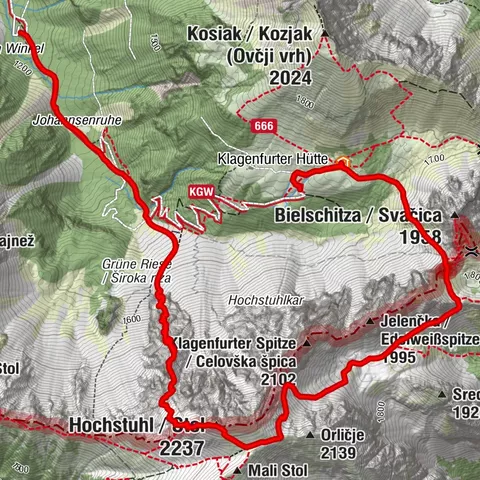 Feistritz im Rosental Pješačenje