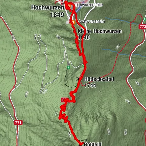 Hochwurzen - Roßfeld 1.919m