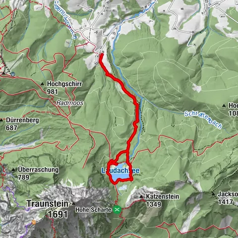 Laudachsee Runde von Kranichsteg