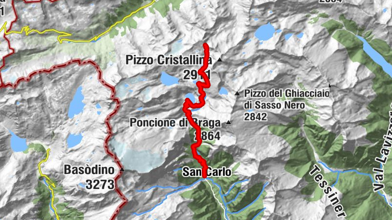 Sentiero Cristallina (SvizzeraMobile 59) - Etappe 2: San Carlo - Capanna Cristallina