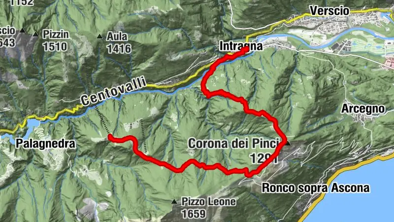 Rasa-Corona di Pinz-Intragna