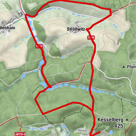 Zwischen Kesselberg und  Großem Taubenberg