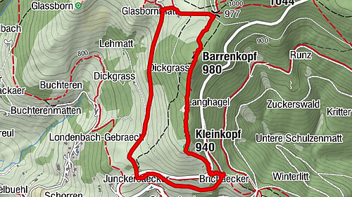 Spaziergang Bauernhaus Glasborn-Auberge - Ein geschichtsträchtiger Weg