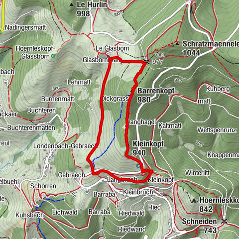 Route Bauernhof-Gaststätte Glasborn - Ein Weg voller Geschichte