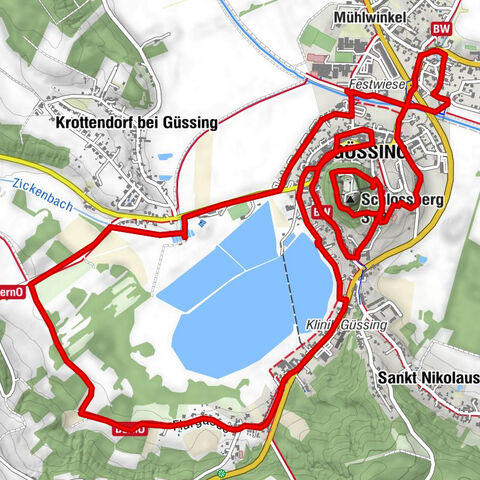 Güssing Stadtrunde & Fischteich