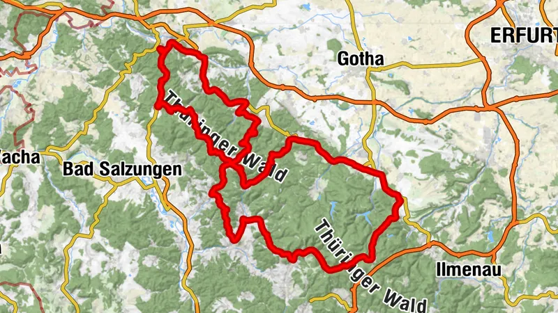 Rennradtour - "Die großen Drei" - Thüringer Wald