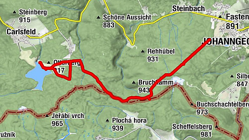 Johanngeorgenstadt - Talsperre Carlsfeld