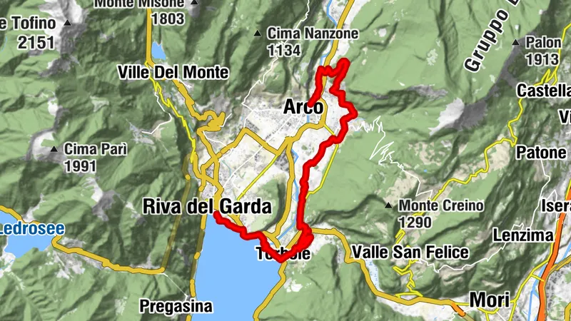 Garda Trek - Low Loop 2: Von Arco nach Riva del Garda