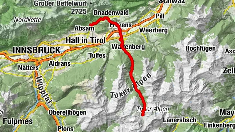 München - Venedig: Durch das Wattental zur Lizumer Hütte