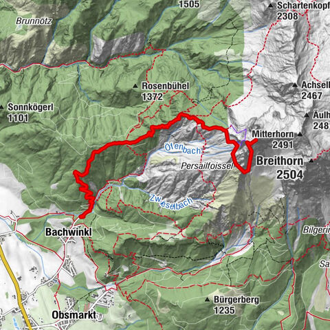 Klettersteig Persailhorn Süd