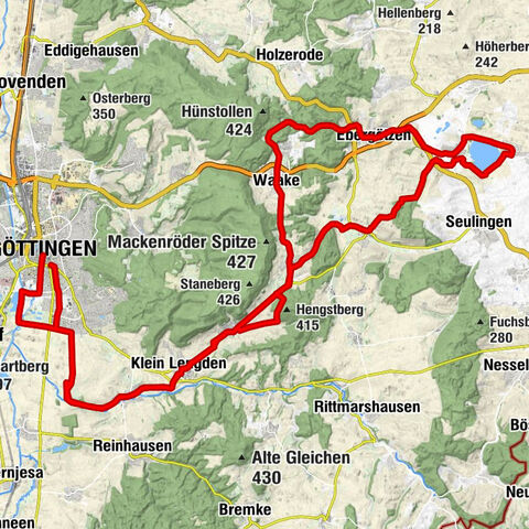 Von Göttingen um den Seeburger See