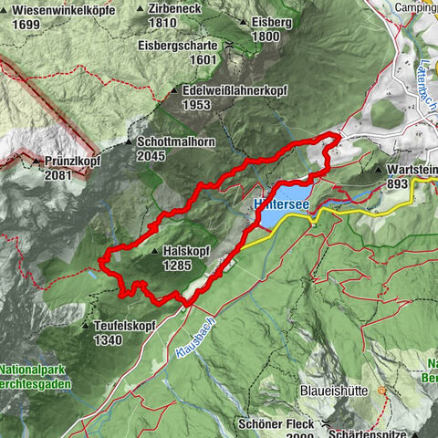 Rundweg vom Hintersee zur Halsalm