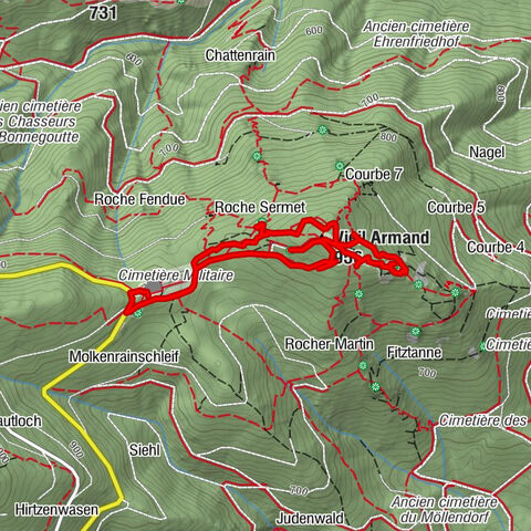 Besuch des Schlachtfelds Hartmannswillerkopf