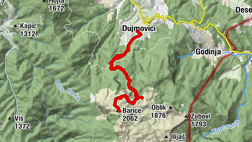 Treskavica/ dujmovici-barice