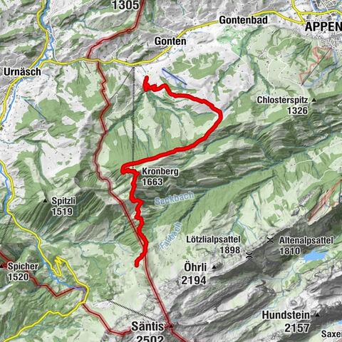 Schwägalp - Kronberg - Jakobsbad