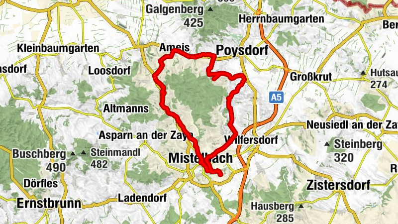 rund um den mistelbacher wald