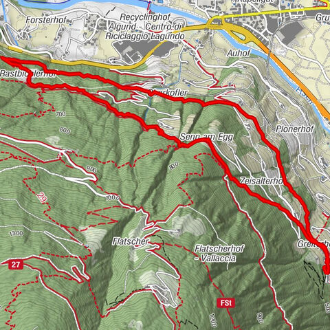 Marling Waalweg - Höhenweg