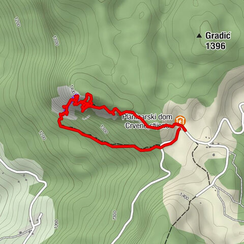 Via ferrata sokolov put, Romanija 1423m, B/C