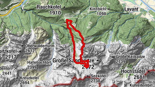 Dolomitenhütte, Rudl-Eller-Weg / Steig, Piccola Ferrata, Laserzsee, Karlsbaderhütte, Dolomitenhütte, Tristach, Österreich
