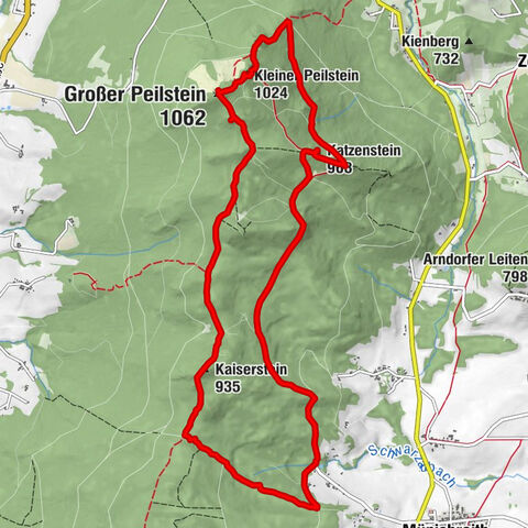 Ausgedehnte Peilsteinrunde