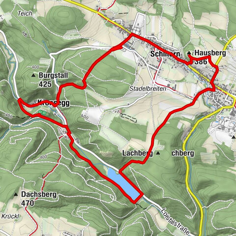 Zwei Ruinen und ein Schloss