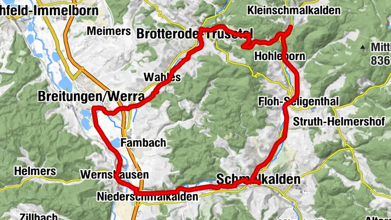 Radrundtour - Traditionstour - Schmalkalden-Breitungen - Thüringer Wald