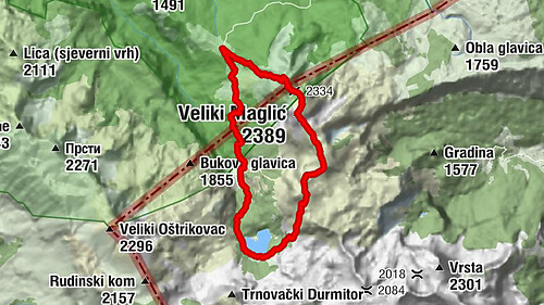 Maglic Bosnien und Herzegowina und Montenegro