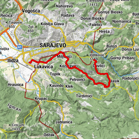 Around Trebević